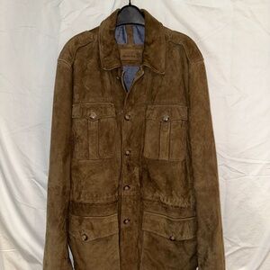 Massimo Dutti Moleskin Coat - Brown XL